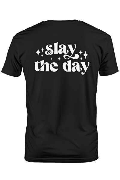 StoryGift Romania Tricou Barbati cu mesajul "Slay the day" - ucide ziua fa ce...