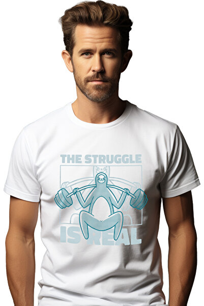 StoryGift Romania Tricou Barbati Cu Mesajul Motivational The Struggle Is Real...