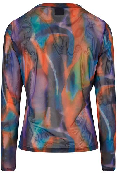 Urban Classics Damen Ladies Aop Mesh Longsleeve