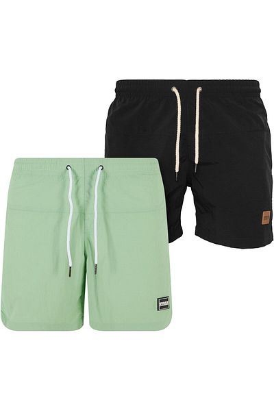 Urban Classics Herren Block Swim Shorts 2-pack