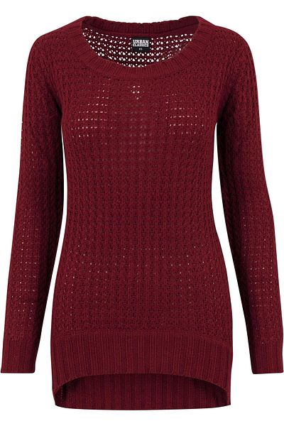 Urban Classics Damen Ladies Long Wideneck Sweater