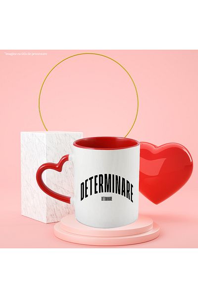 StoryGift Romania Mug The Word Determination, Motivational, Self Help, Self Understanding, Appreciation, With ,STG