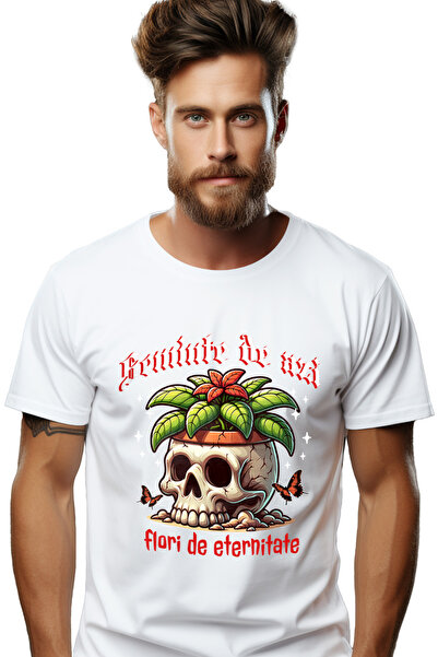 StoryGift Romania Tricou Barbati Seminte De Astazi Flori De Eternitate Cu Imp...