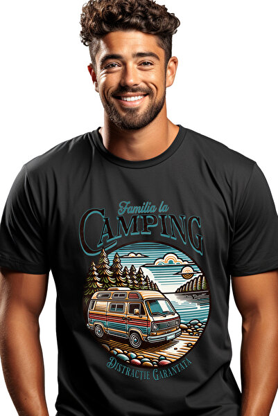 StoryGift Romania Men's T-Shirt Family Camping Fun Guaranteed Mountain with F...