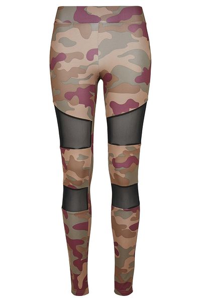 Urban Classics Damen Ladies Camo Tech Mesh Leggings
