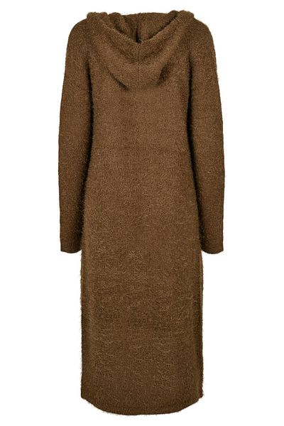 Urban Classics Damen Ladies Hooded Feather Cardigan