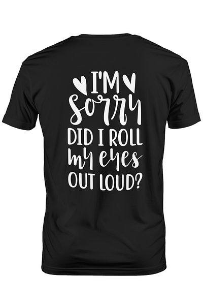 StoryGift Romania Tricou Barbati Cu Mesajul "scuze! Mi-am Dat Ochii Peste Cap Cu Voce Tare?" Cu Imprimeu Pe Stg