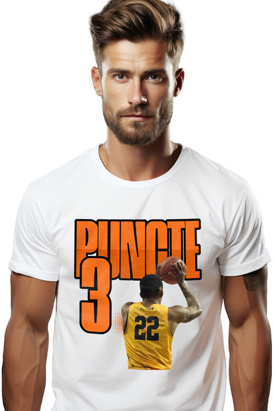 StoryGift Romania Tricou Barbati Jucator De Baschet Minge Sport 3 Puncte Cu I...