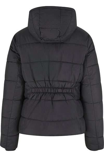 Urban Classics Kurze Damen-Pufferjacke mit Kapuze