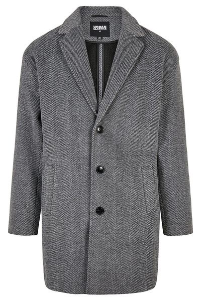 Urban Classics Klassischer Mantel mit Fischgrätenmuster für Herren