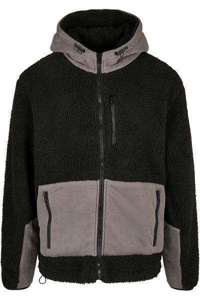Urban Classics Herren Hooded Sherpa Jacket
