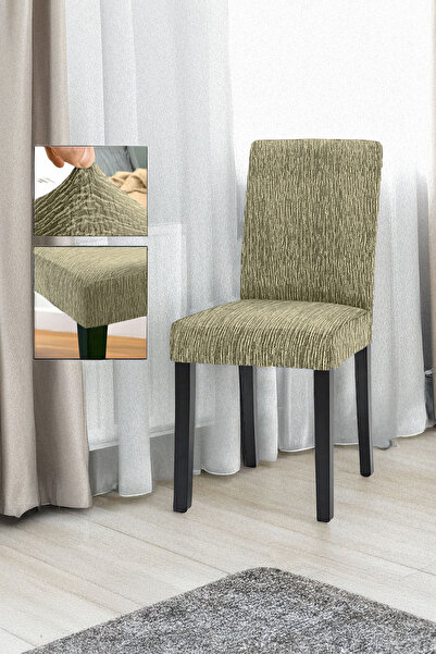zilale Sandalye Örtüsü Jakarlı Esnek Ve Lastikli sandalye kılıfı 1 adet