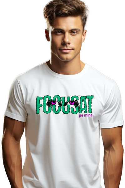 StoryGift Romania Ανδρικό T-Shirt Μωβ Γυναικεία Μάτια, Με στάμπα  "Ο κεντρικό...