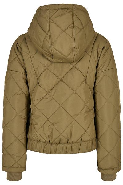 Urban Classics Damen Ladies Oversized Diamond Quilted Pull Over Jacket