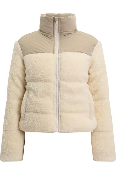 Urban Classics Damen Ladies Short Sherpa Mix Puffer Jacket
