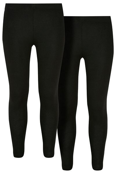 Urban Classics Damen Girls Jersey Leggings 2-pack