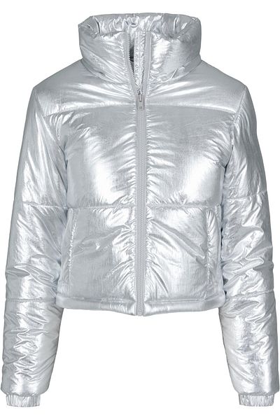 Urban Classics Damen Ladies Metalic Puffer Jacket