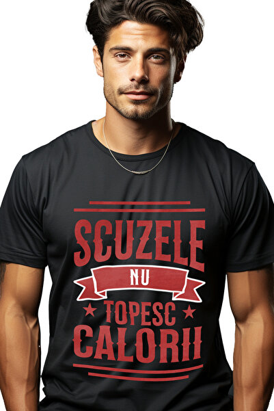 StoryGift Romania Tricou Barbati Mesaj Motivational Gym Scuzele Nu Topesc Cal...