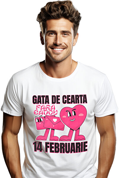 StoryGift Romania Men's T-Shirt Heart Love Letters Funny Message Ready to Fig...