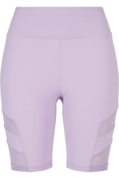 Urban Classics Damen Ladies High Waist Tech Mesh Cycle Shorts