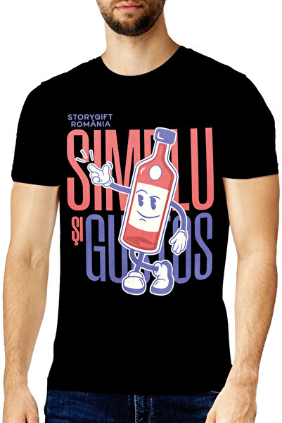 StoryGift Romania Tricou Barbati Simplu Si Gustos Suc De Fructe Energie Sanat...