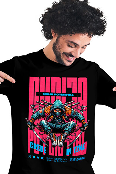 StoryGift Romania Tricou Barbati Ninja Potential - Crede In Tine Cu Imprimeu ...