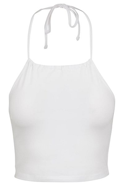 Urban Classics Damen Ladies Cropped Neckholder Top