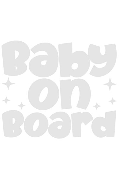 StoryGift Romania Sticker Eticheta 40CM Exterior cu textul "Baby on board" - ...
