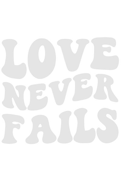 StoryGift Romania Sticker Eticheta 50CM Exterior cu mesajul "Love never fails" - iubirea nu da gres niciodata ,