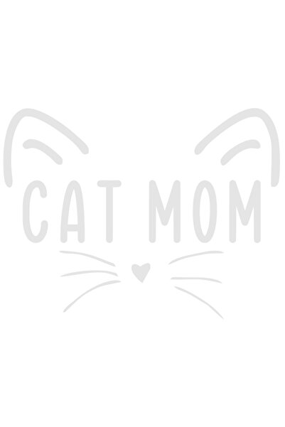 StoryGift Romania Sticker Exterior cu inimioara si urechi de pisica pentru o mama iubitoare si crescatoare d