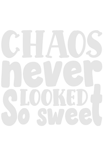 StoryGift Romania Sticker Exterior cu mesajul "Haosul nu a aratat niciodata a...