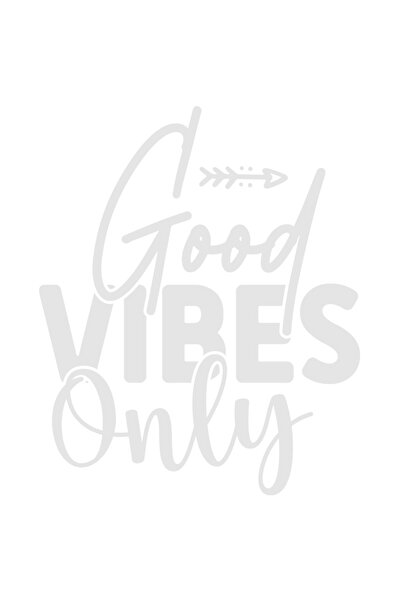 StoryGift Romania Sticker Adeziv 90CM Exterior cu textul in limba engleza "Good vibes only" - doar vibratii/simt