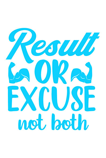 StoryGift Romania Sticker Autocolant 30CM Exterior cu textul "Result or excus...