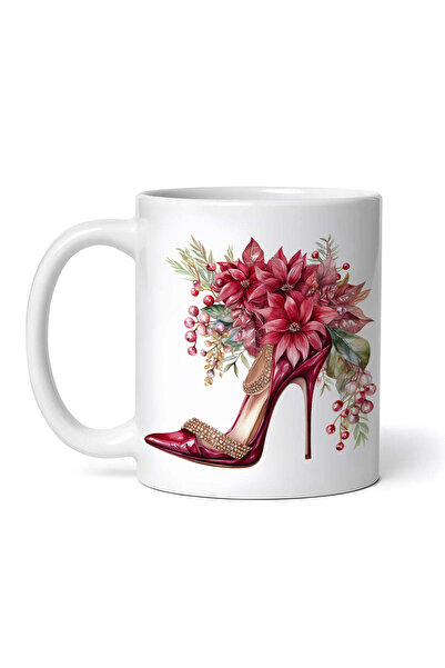 OEM Cană albă personalizată, pantofi cu toc de Crăciun ai Miei, INOVATIX®. 330ml