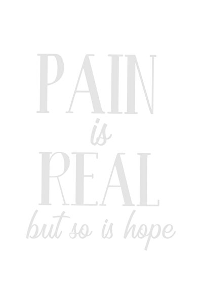 StoryGift Romania Sticker Autocolant 30CM Exterior cu textul "Pain is real, b...