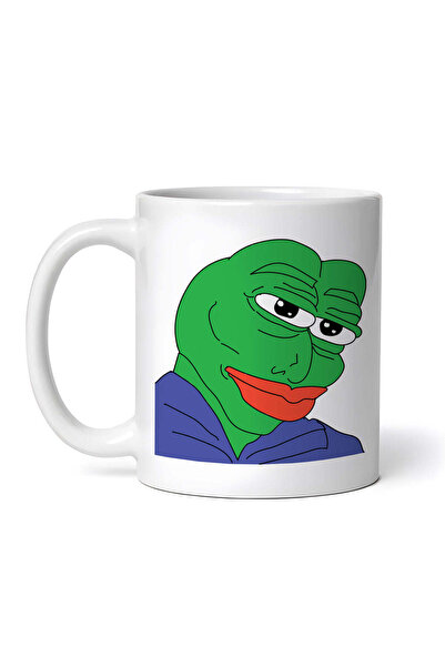 OEM Cană albă personalizată, Pepe Broasca furioasă, INOVATIX®. 330ml