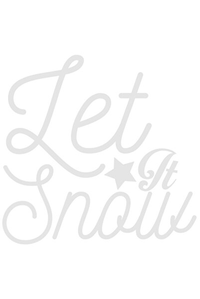 StoryGift Romania Sticker Exterior cu textul in limba engleza "Let it snow" - lasa sa ninga iarna , Vinyl Al