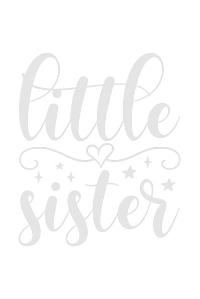 StoryGift Romania Sticker Autocolant 30CM Exterior cu stelute pentru o surioara mai mica - apreciere si iubire ,