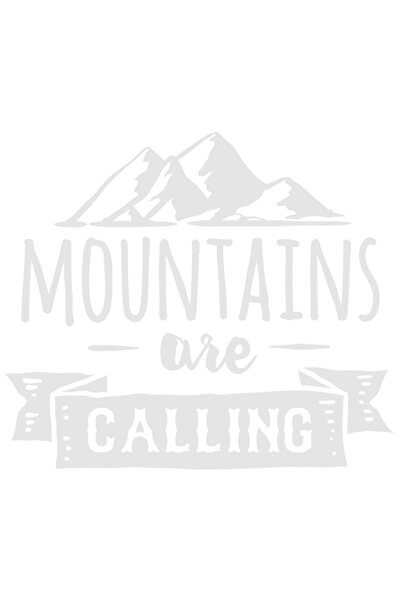 StoryGift Romania Sticker Autocolant 30CM Exterior cu munti si textul in engleza "Mountains are calling" - munti