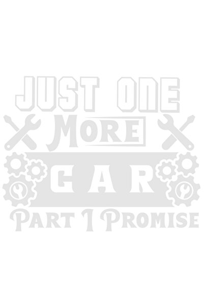 StoryGift Romania Sticker Adeziv 90CM Exterior cu mesajul "Just one more car part, I promise" - doar inca o pies