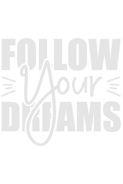 StoryGift Romania Sticker Autocolant 30CM Exterior cu mesaj motivational in limba engleza "Follow your dreams" -