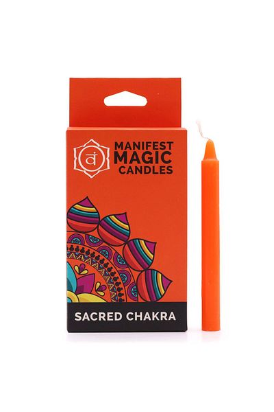 Co Esoteric Magic Candles 12bc - With Messages For Energy Release / 90 minutes / Different Colors