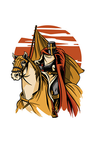 StoryGift Romania Sticker Eticheta 50CM Cu Cavaler, Calaret, Armura, Steag, C...