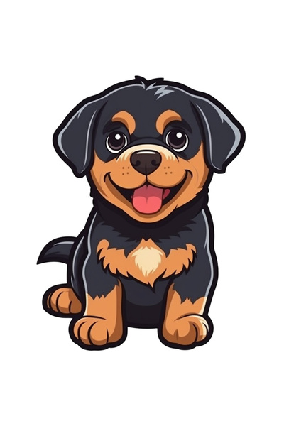 StoryGift Romania Sticker Adeziv 90CM Cu Catel, Pui, Iubitori De Desene Anima...