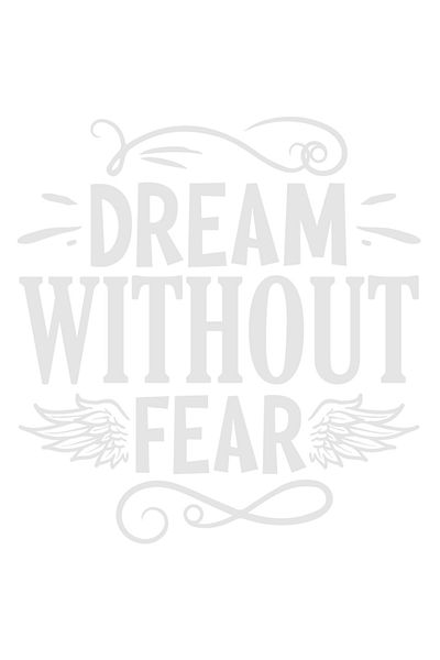 StoryGift Romania Sticker Autocolant 30CM Exterior cu mesaj motivational "Dream without fear" - viseaza fara fri