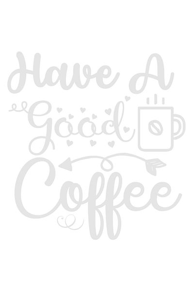 StoryGift Romania Sticker Autocolant 70CM Exterior cu inimioare si textul "Have a good coffee" - ia o cafea buna