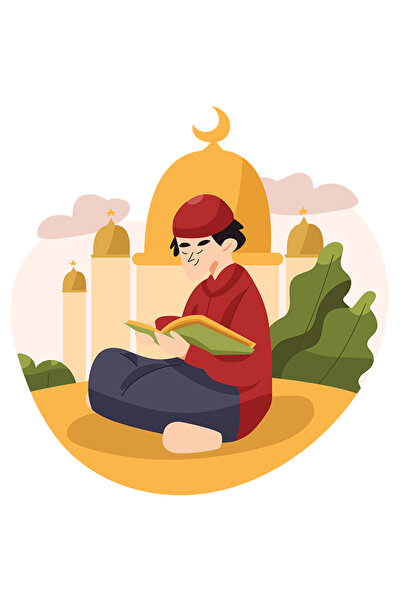 StoryGift Romania Sticker Adeziv 90CM Cu Carte, Cer, Nori, Turn, Luna, Quran,...