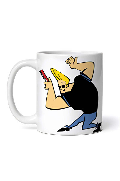 OEM Εξατομικευμένη λευκή κούπα, Johny Bravo the barber, INOVATIX®. 330ml