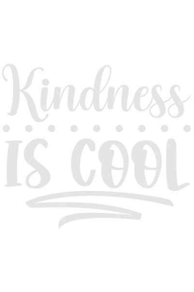 StoryGift Romania Sticker Autocolant 30CM Exterior cu textul in engleza "Kindness is cool" - bunatatea e smecher