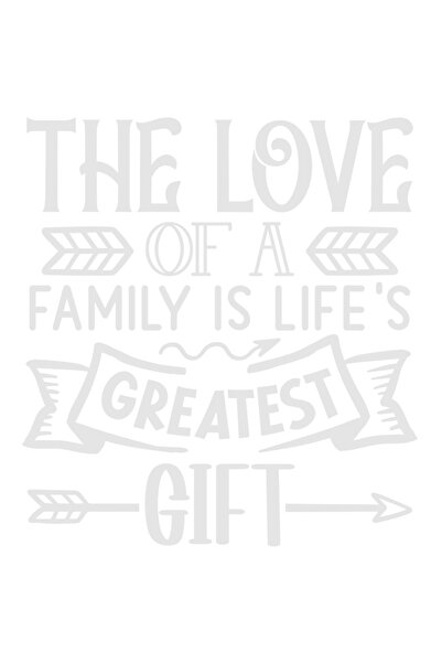 StoryGift Romania Sticker Exterior cu mesajul "Iubirea unei familii este cel mai mare cadou al vietii" , Vin